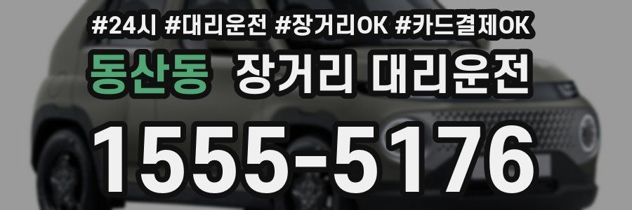 동산동 장거리 대리운전
