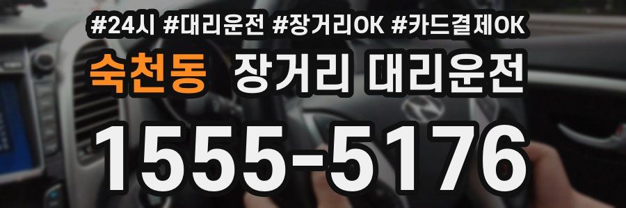 숙천동 장거리 대리운전