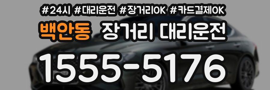 백안동 장거리 대리운전