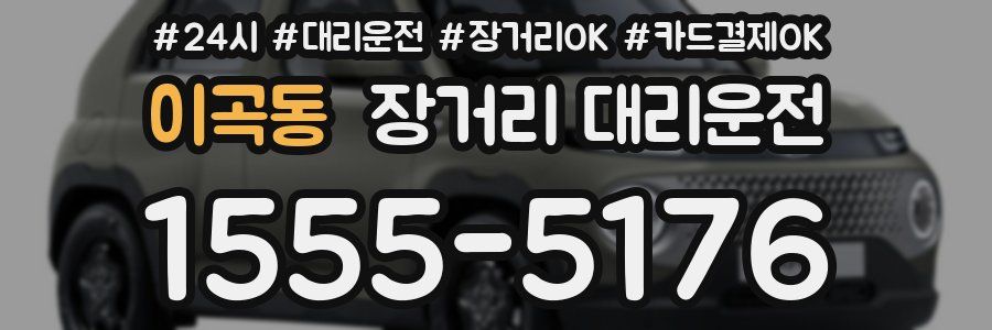 이곡동 장거리 대리운전
