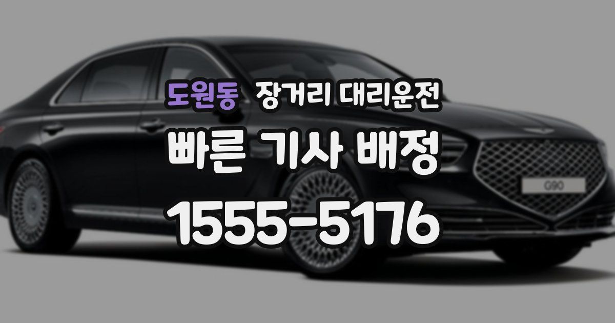 도원동 장거리 대리운전