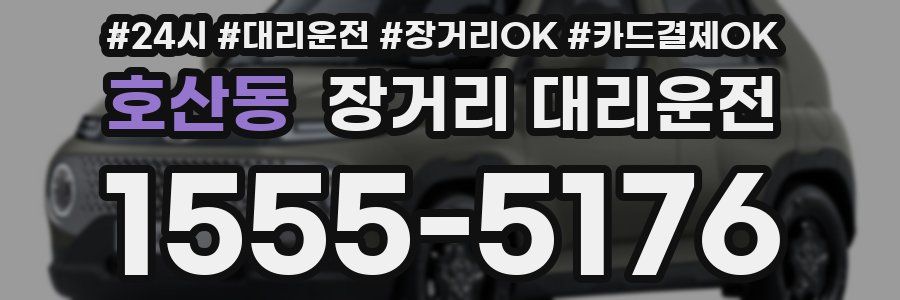 호산동 장거리 대리운전