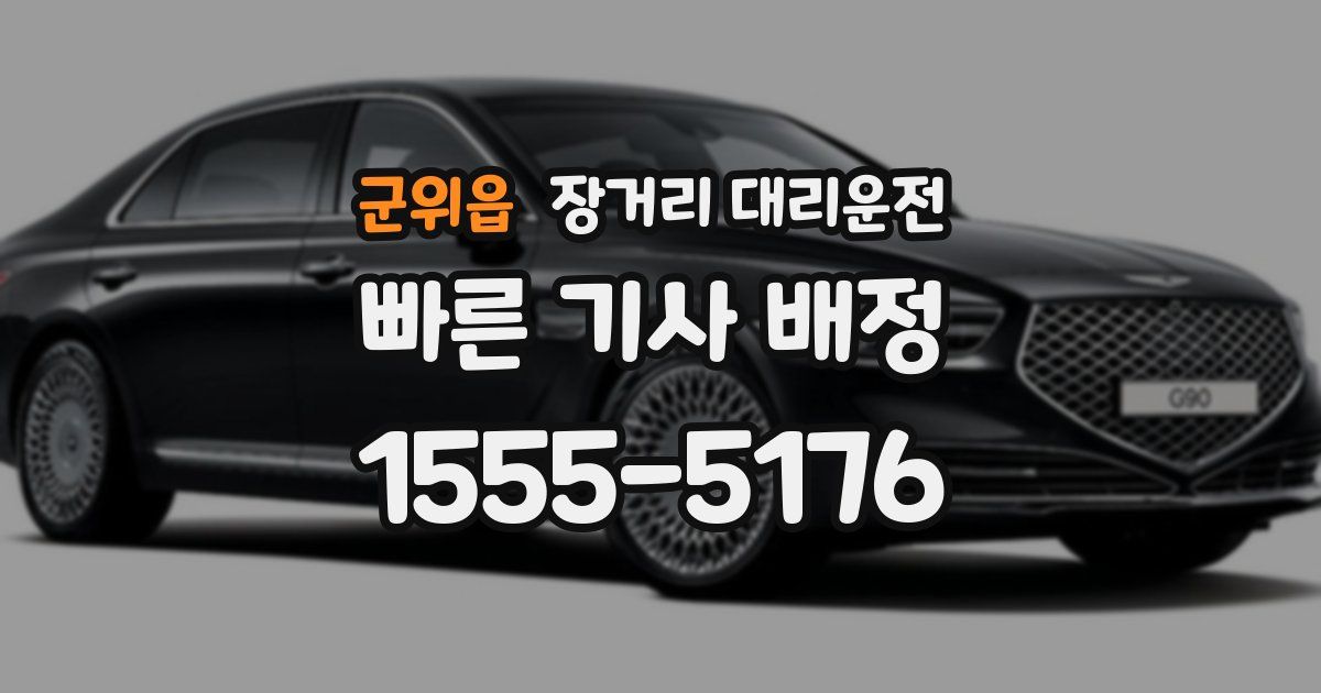 군위읍 장거리 대리운전