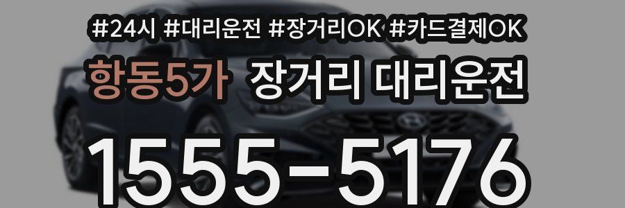 항동5가 장거리 대리운전