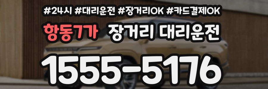 항동7가 장거리 대리운전