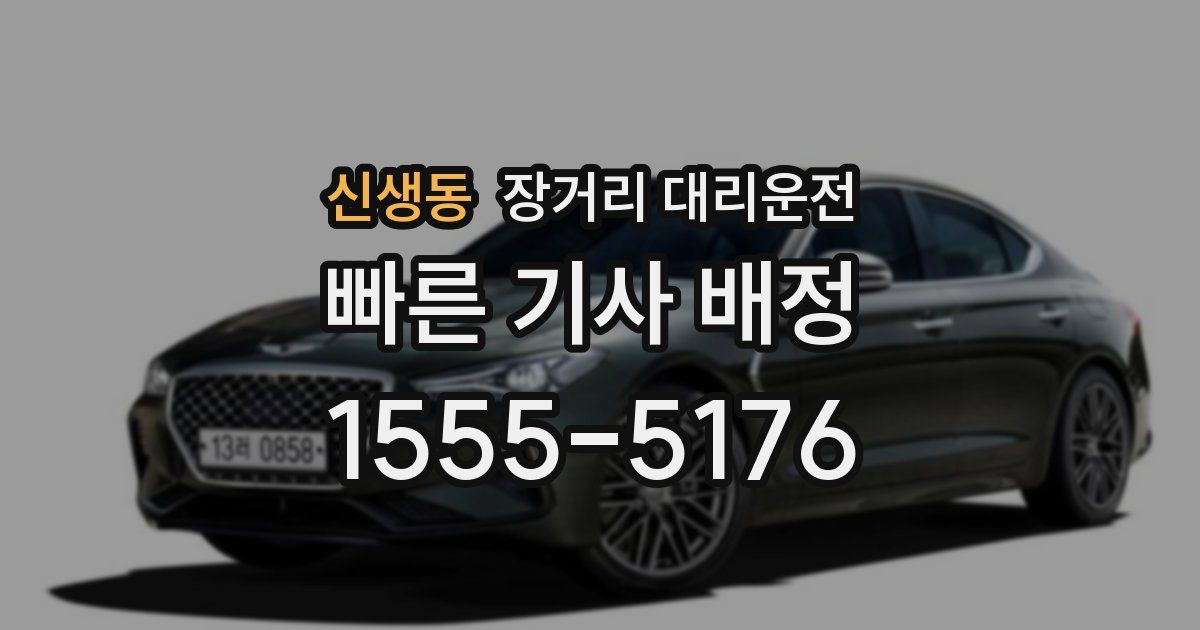신생동 장거리 대리운전