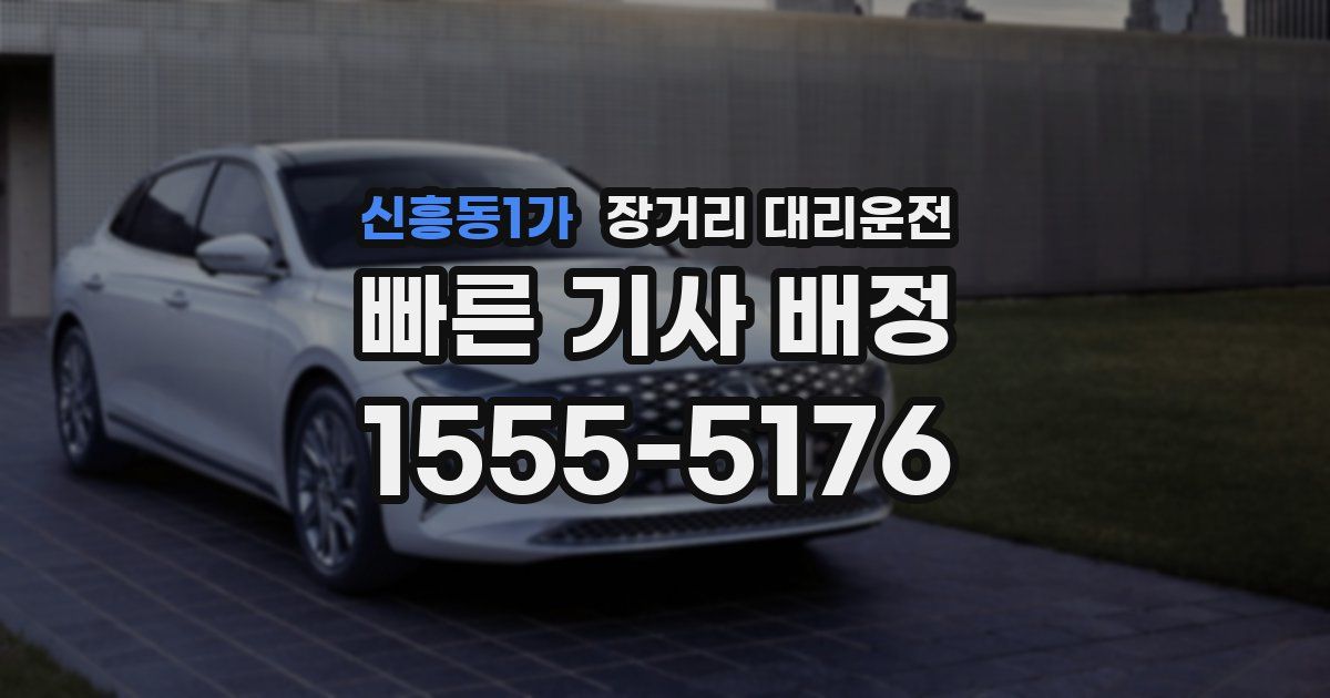 신흥동1가 장거리 대리운전
