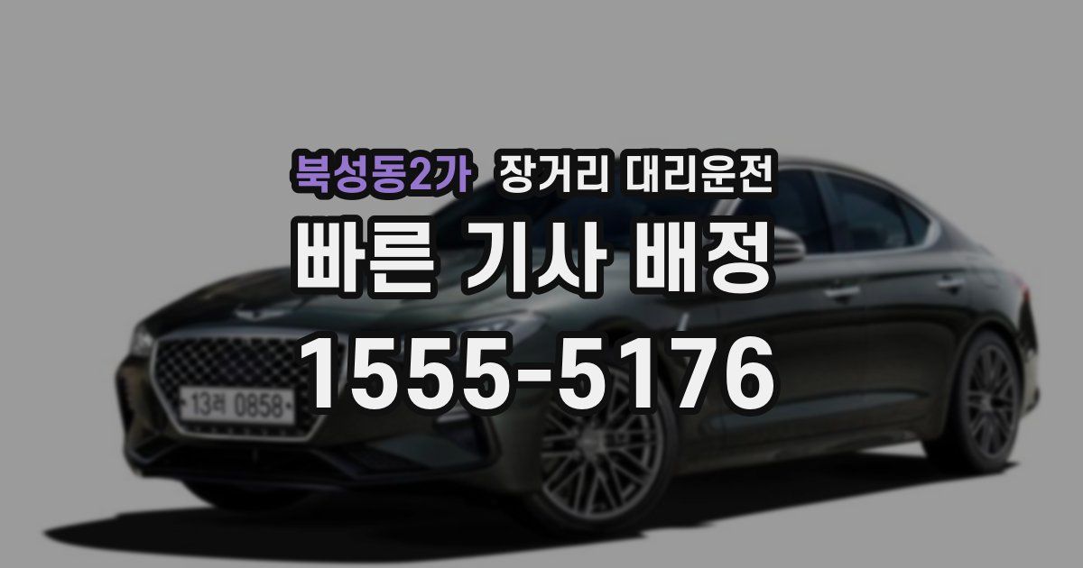 북성동2가 장거리 대리운전