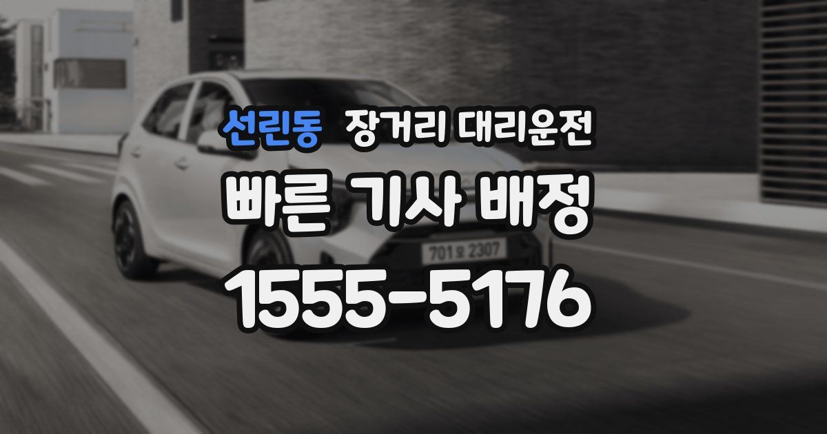 선린동 장거리 대리운전