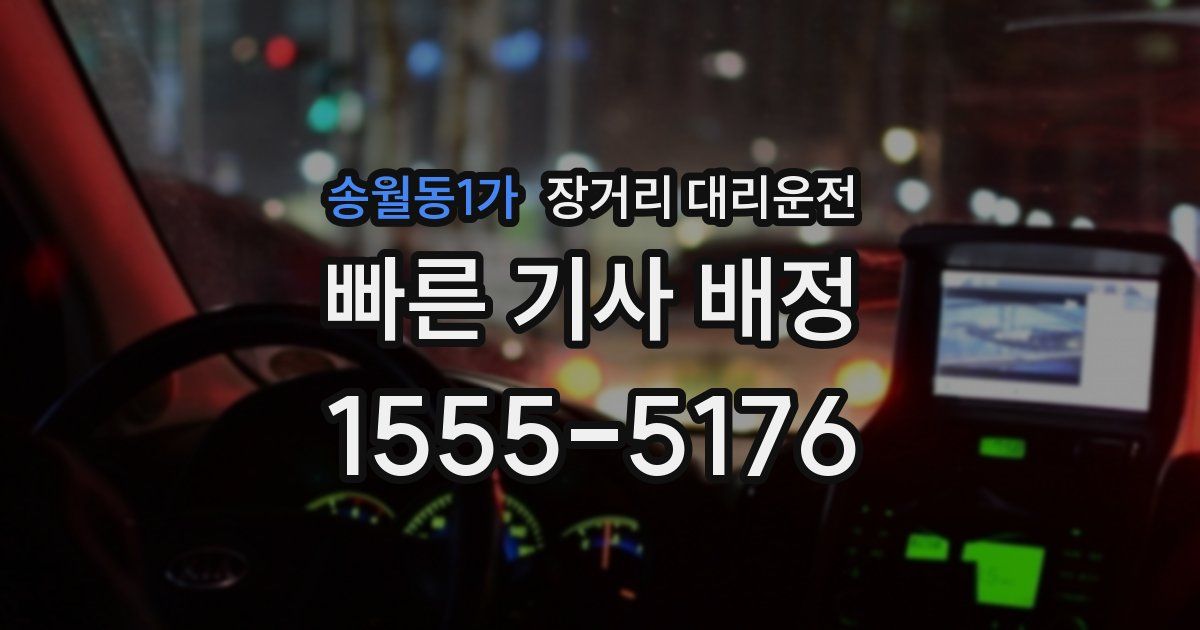 송월동1가 장거리 대리운전