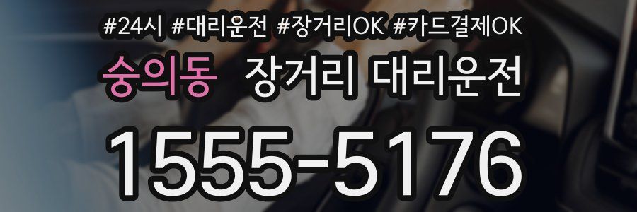 숭의동 장거리 대리운전