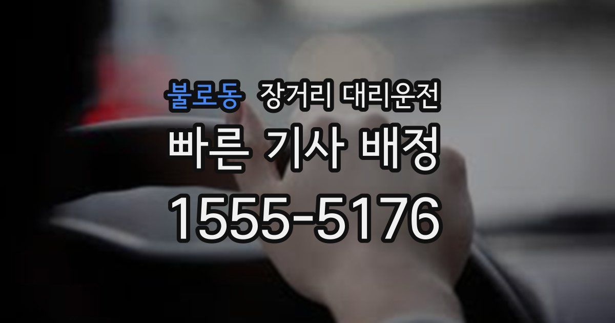 불로동 장거리 대리운전