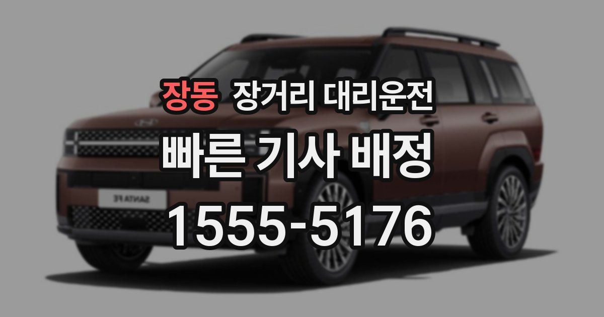장동 장거리 대리운전