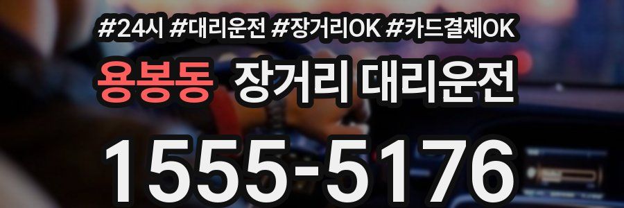 용봉동 장거리 대리운전