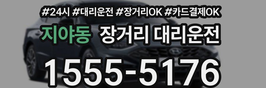 지야동 장거리 대리운전