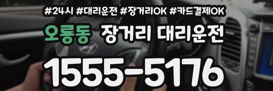 오룡동 장거리 대리운전