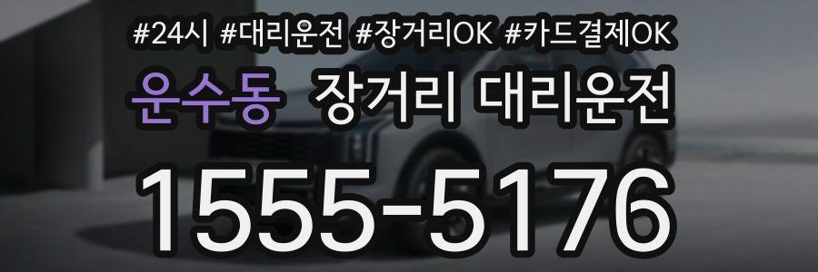 운수동 장거리 대리운전