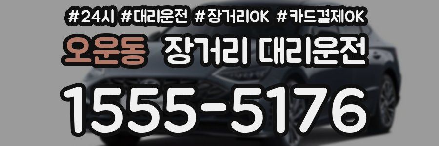 오운동 장거리 대리운전