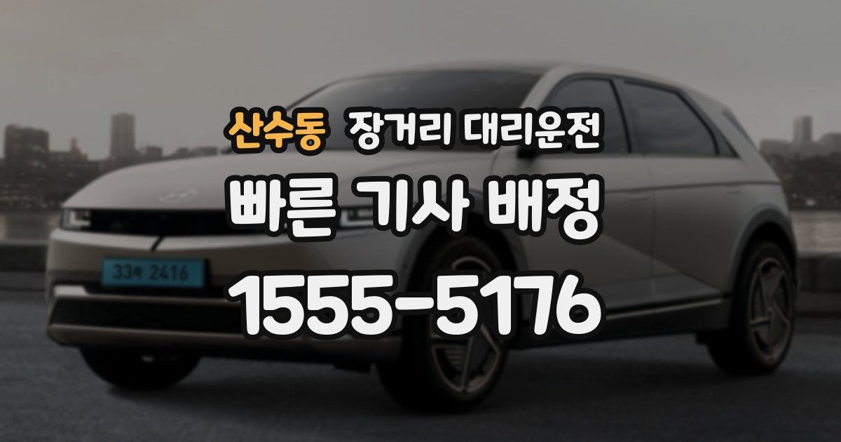 산수동 장거리 대리운전