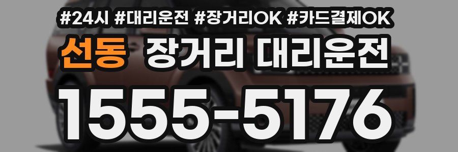 선동 장거리 대리운전