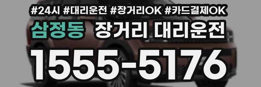 삼정동 장거리 대리운전