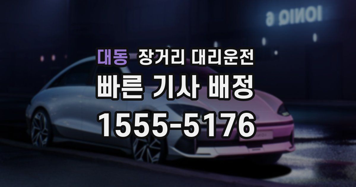 대동 장거리 대리운전