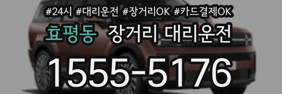 효평동 장거리 대리운전