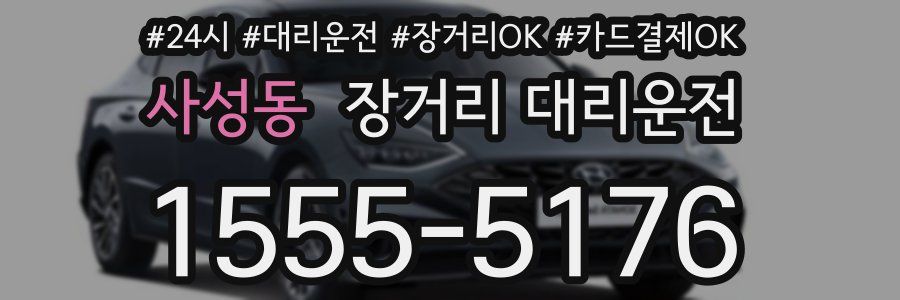 사성동 장거리 대리운전