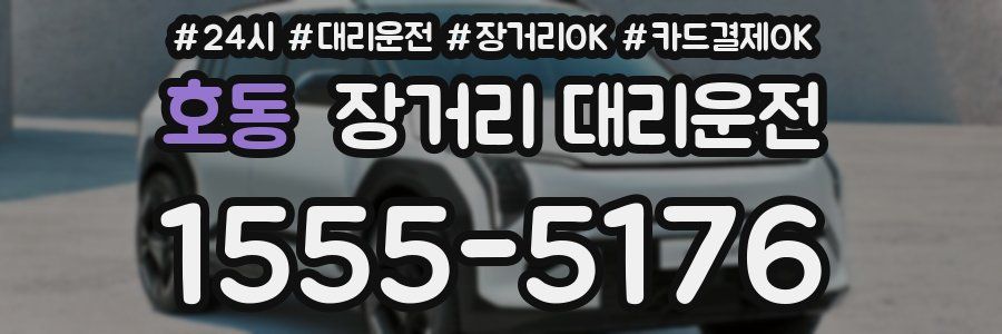 호동 장거리 대리운전