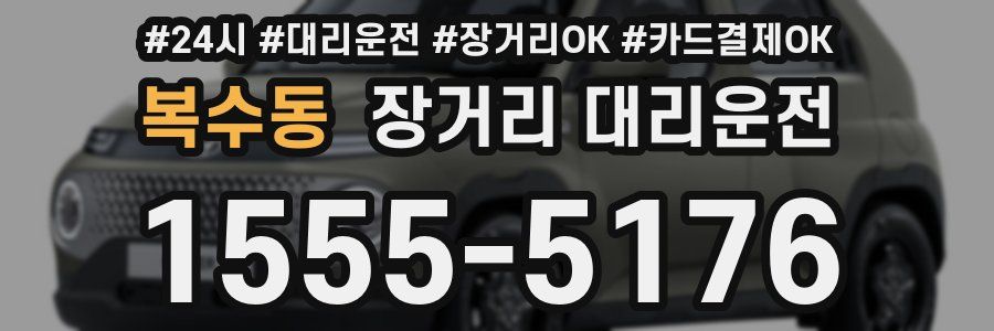 복수동 장거리 대리운전