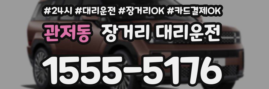 관저동 장거리 대리운전