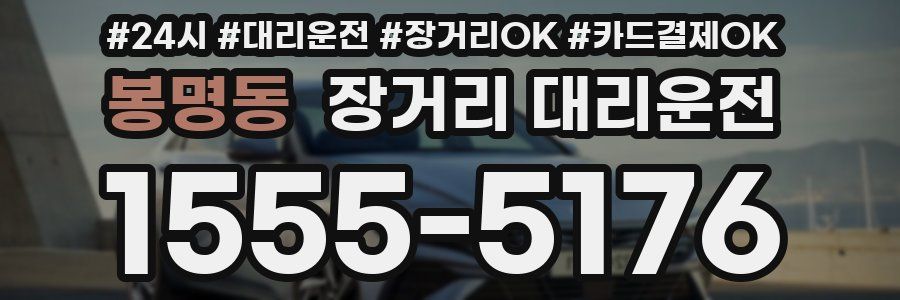 봉명동 장거리 대리운전