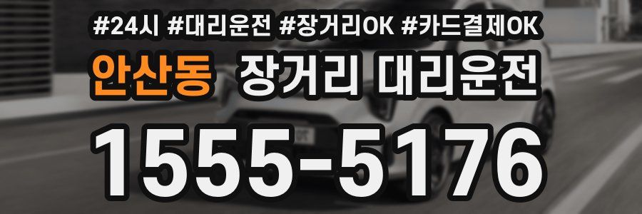 안산동 장거리 대리운전