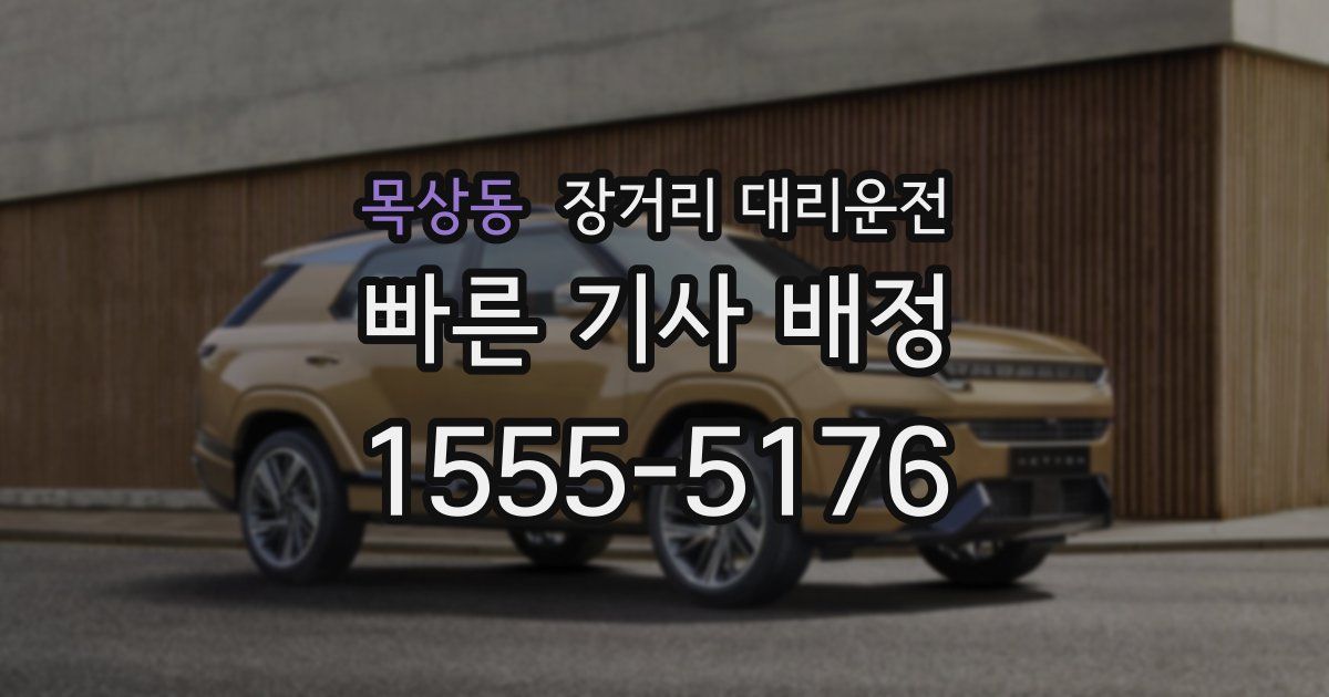 목상동 장거리 대리운전