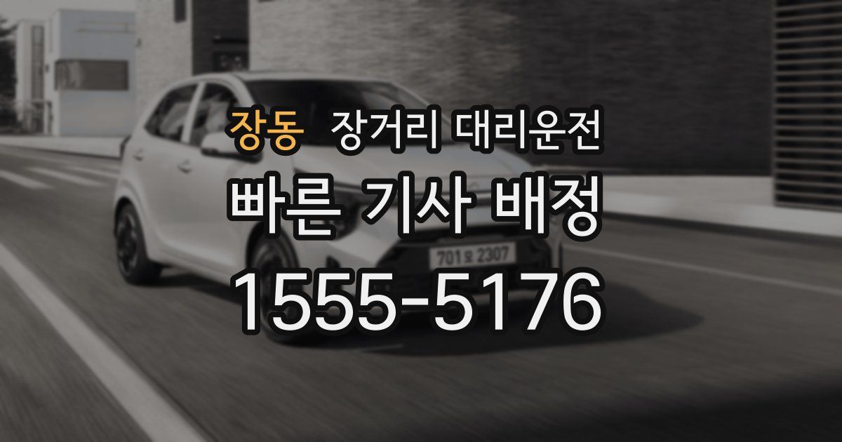 장동 장거리 대리운전