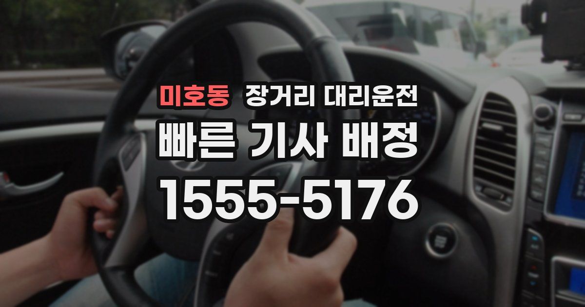 미호동 장거리 대리운전