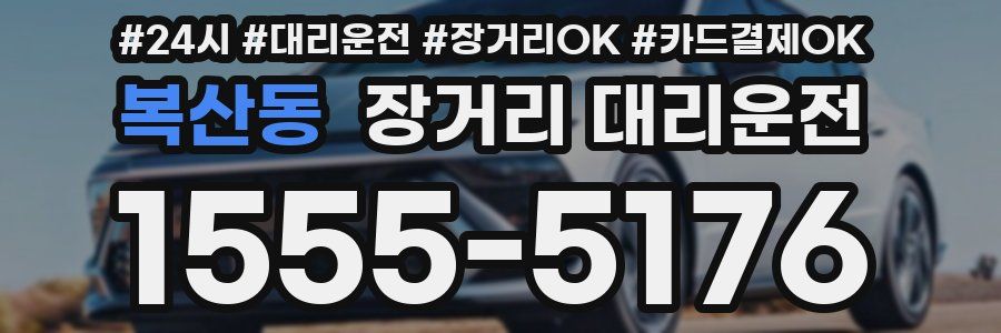 복산동 장거리 대리운전