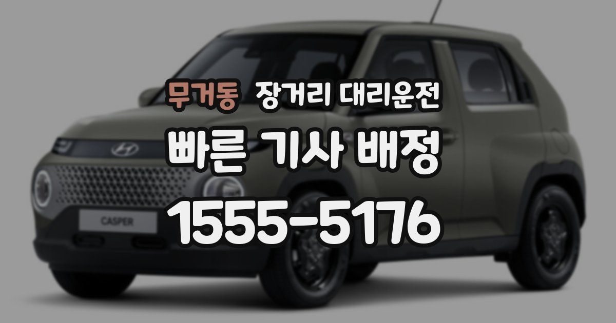 무거동 장거리 대리운전