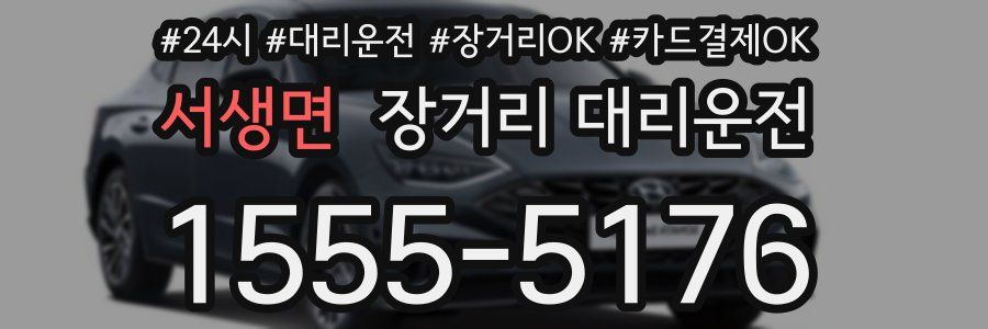 서생면 장거리 대리운전