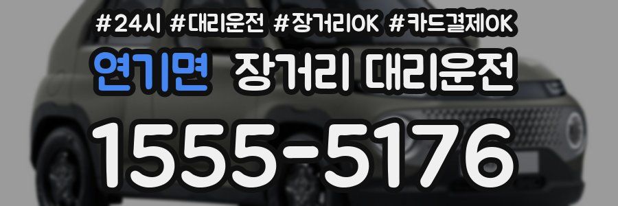 연기면 장거리 대리운전