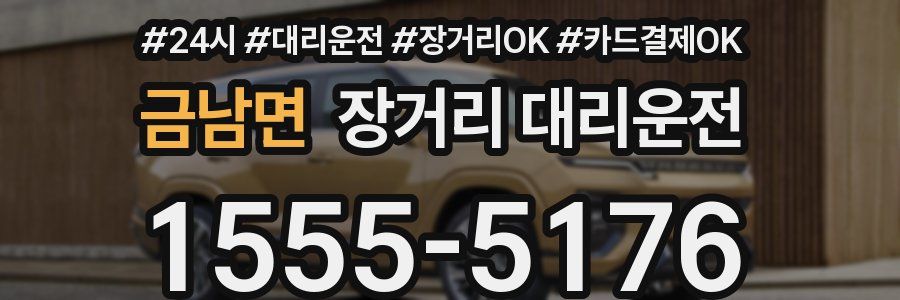 금남면 장거리 대리운전