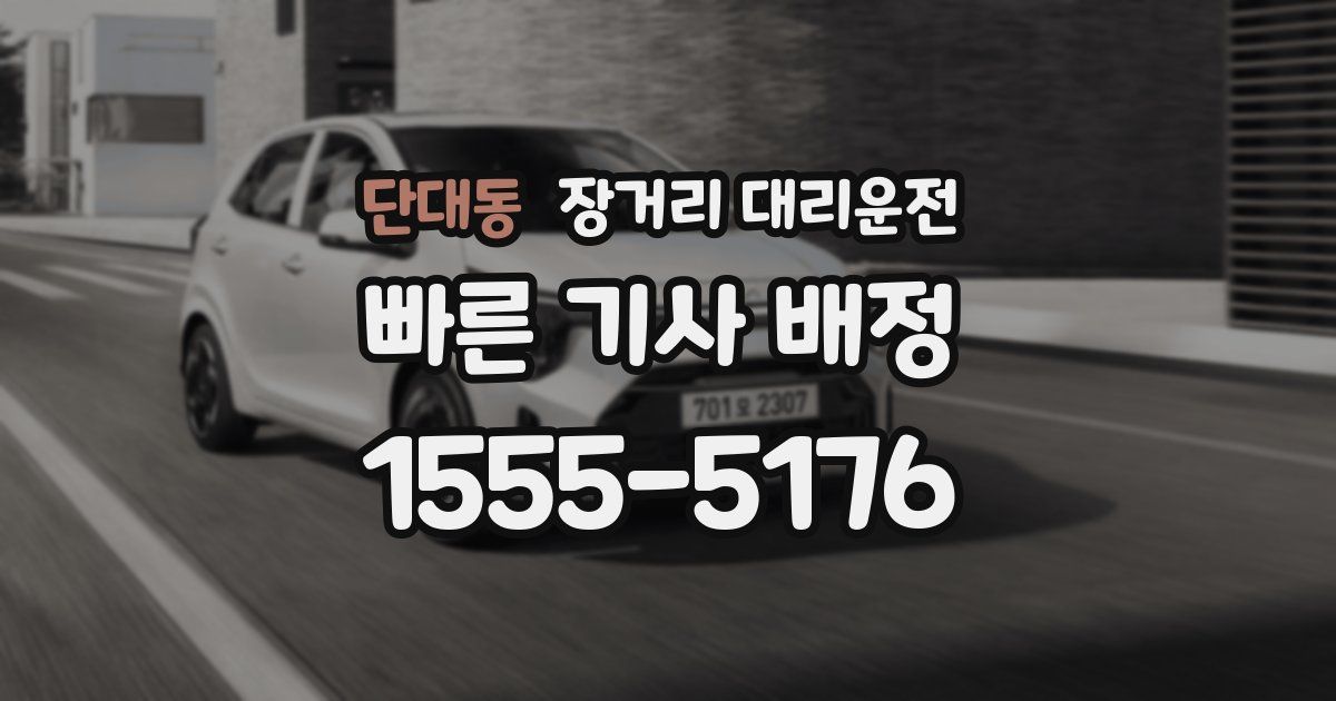 단대동 장거리 대리운전