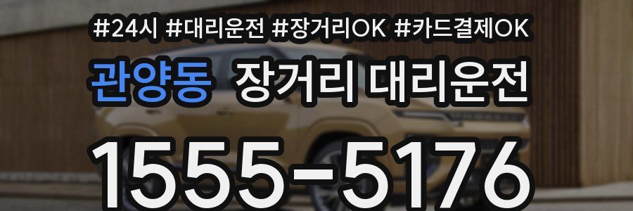 관양동 장거리 대리운전