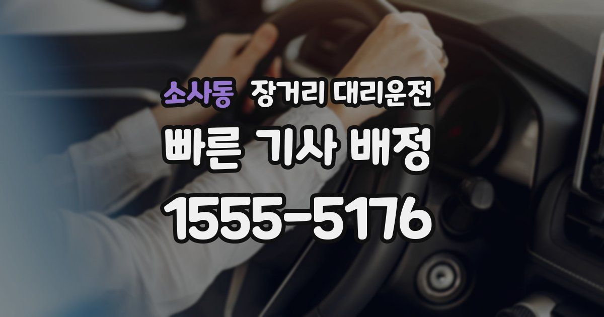 소사동 장거리 대리운전