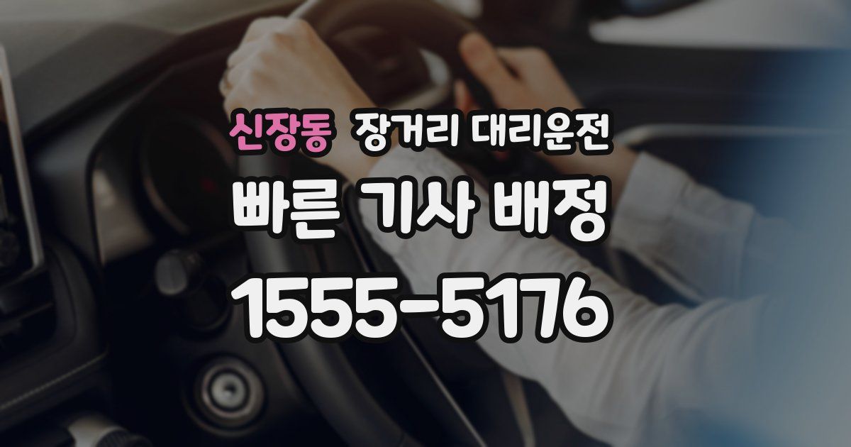 신장동 장거리 대리운전