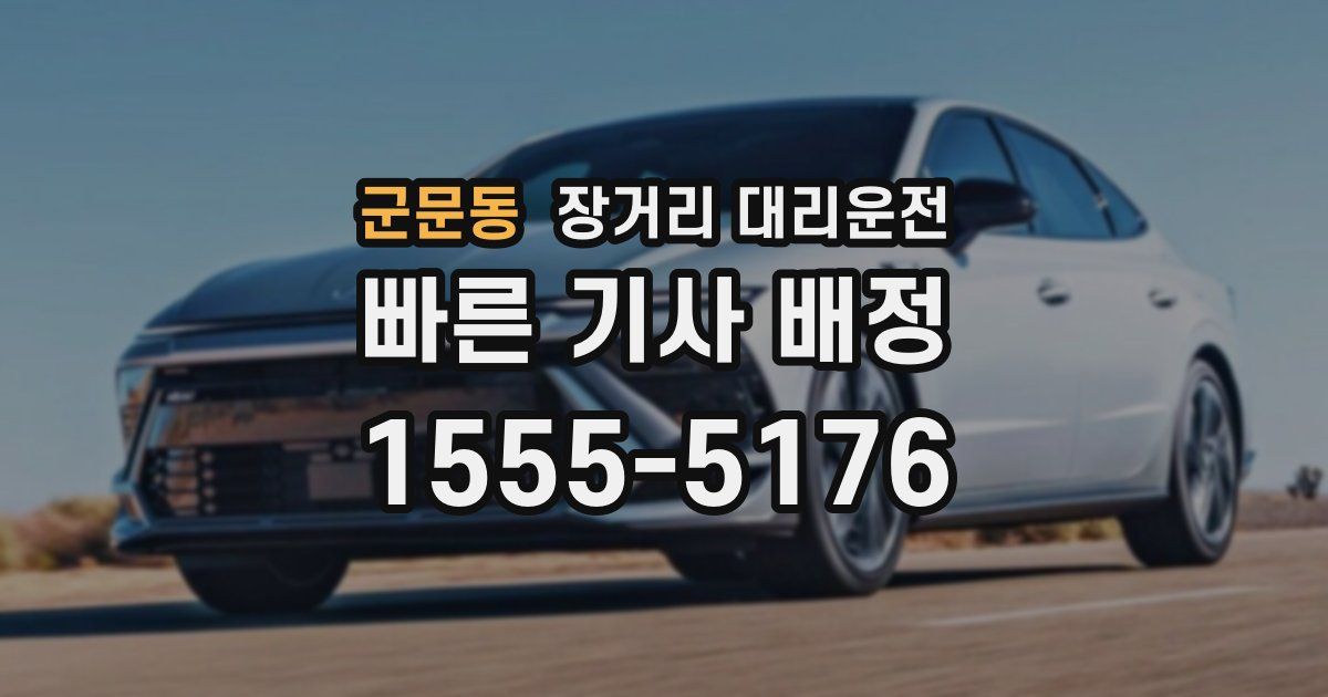 군문동 장거리 대리운전