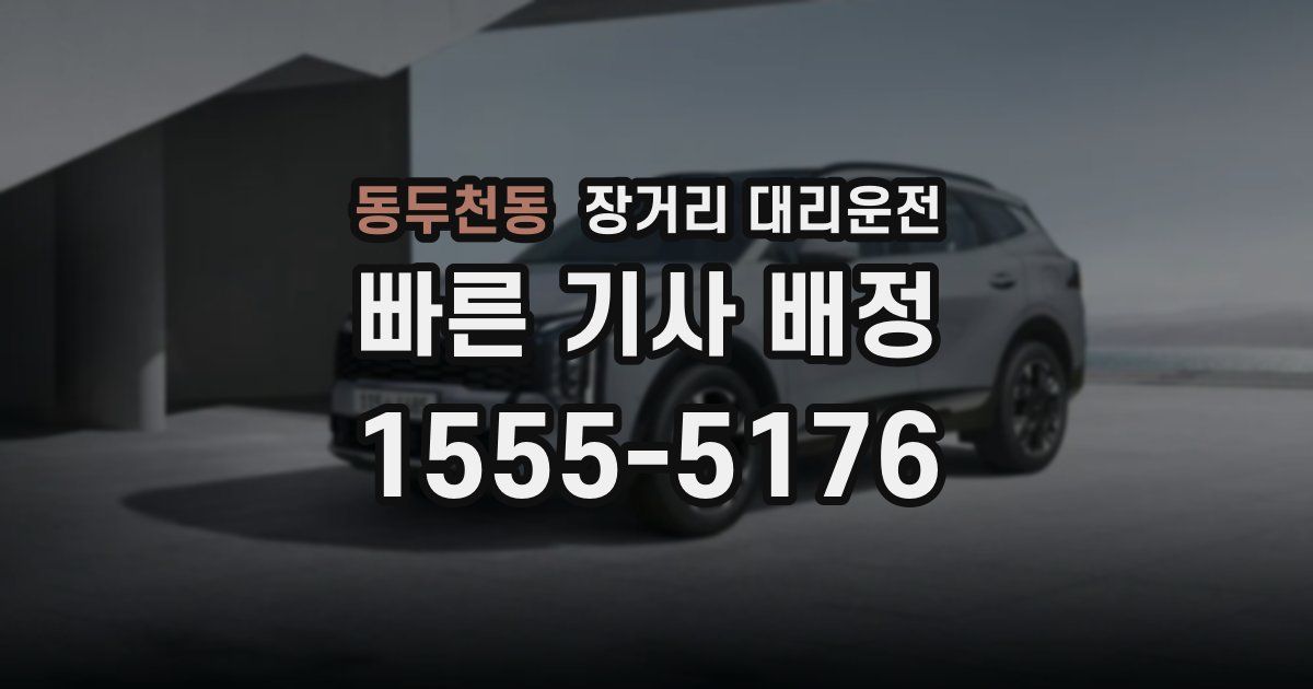 동두천동 장거리 대리운전