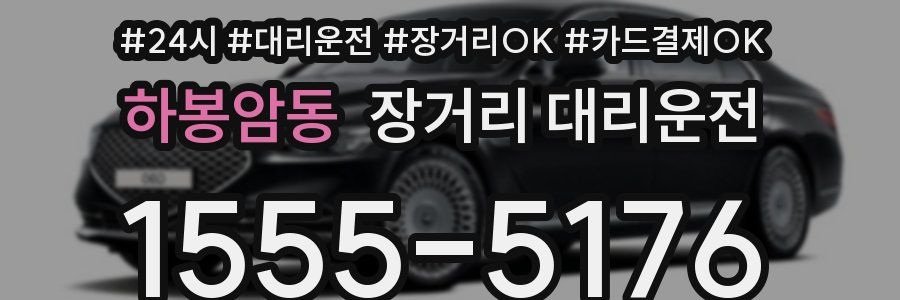 하봉암동 장거리 대리운전