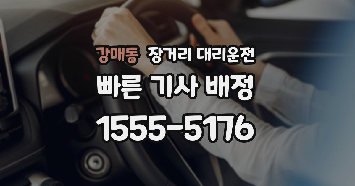 강매동 장거리 대리운전