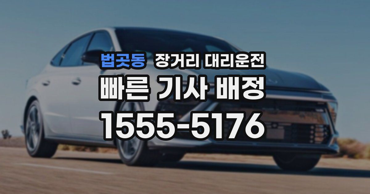 법곳동 장거리 대리운전